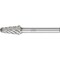 Pferd Carbide Bur - 14Deg Taper, STEEL Cut - 3/8 x 1-1/16 x 1/4 Shank - SL-3 25158 - alternate 1